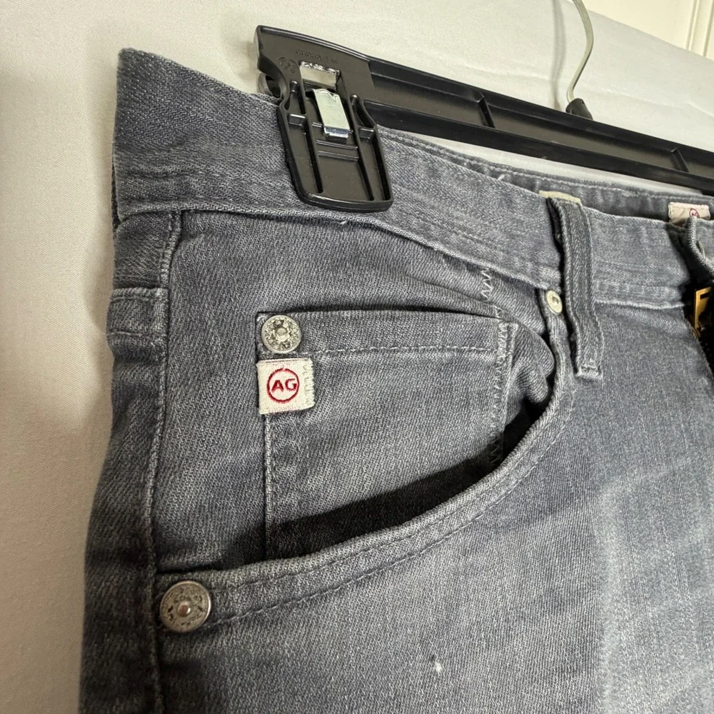AG Adriano Goldschmied Protege Straight Leg Mens Jeans Charcoal Gray Size 36x32